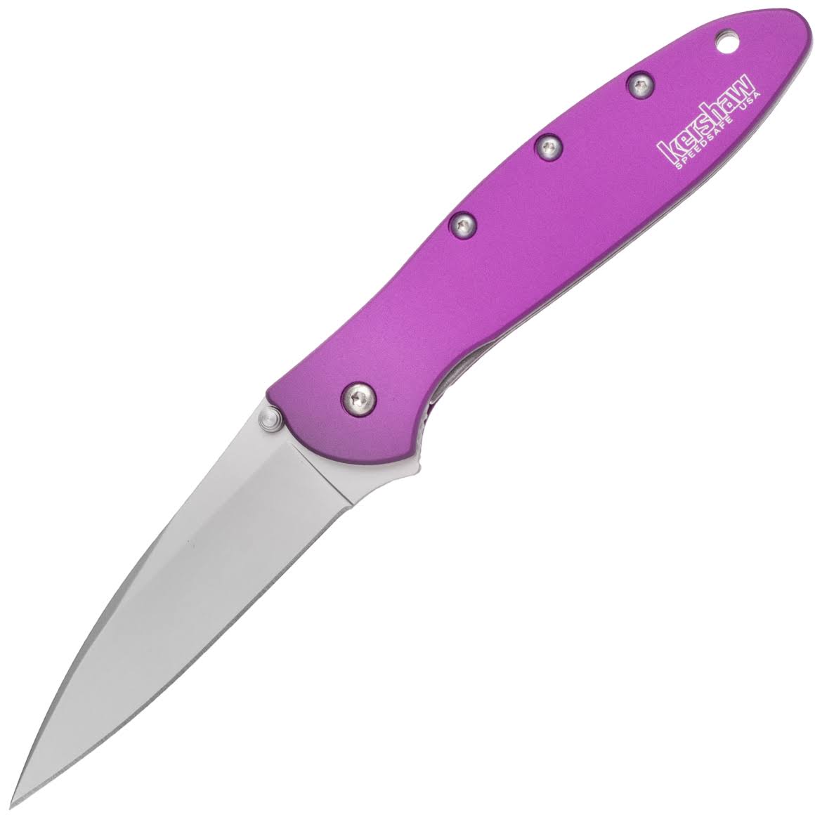 Kershaw Leek Assisted Folding Knife - Purple, 3"