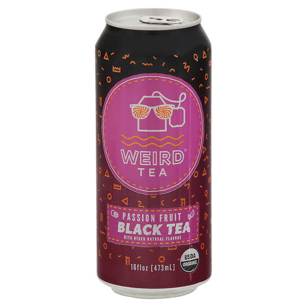 Weird Tea Black Tea, Passion Fruit - 16 fl oz