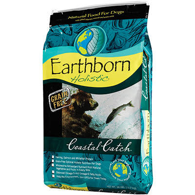 Earthborn Holistic Grain Free Dog Food - Coastal Catch, Dry, 28lb