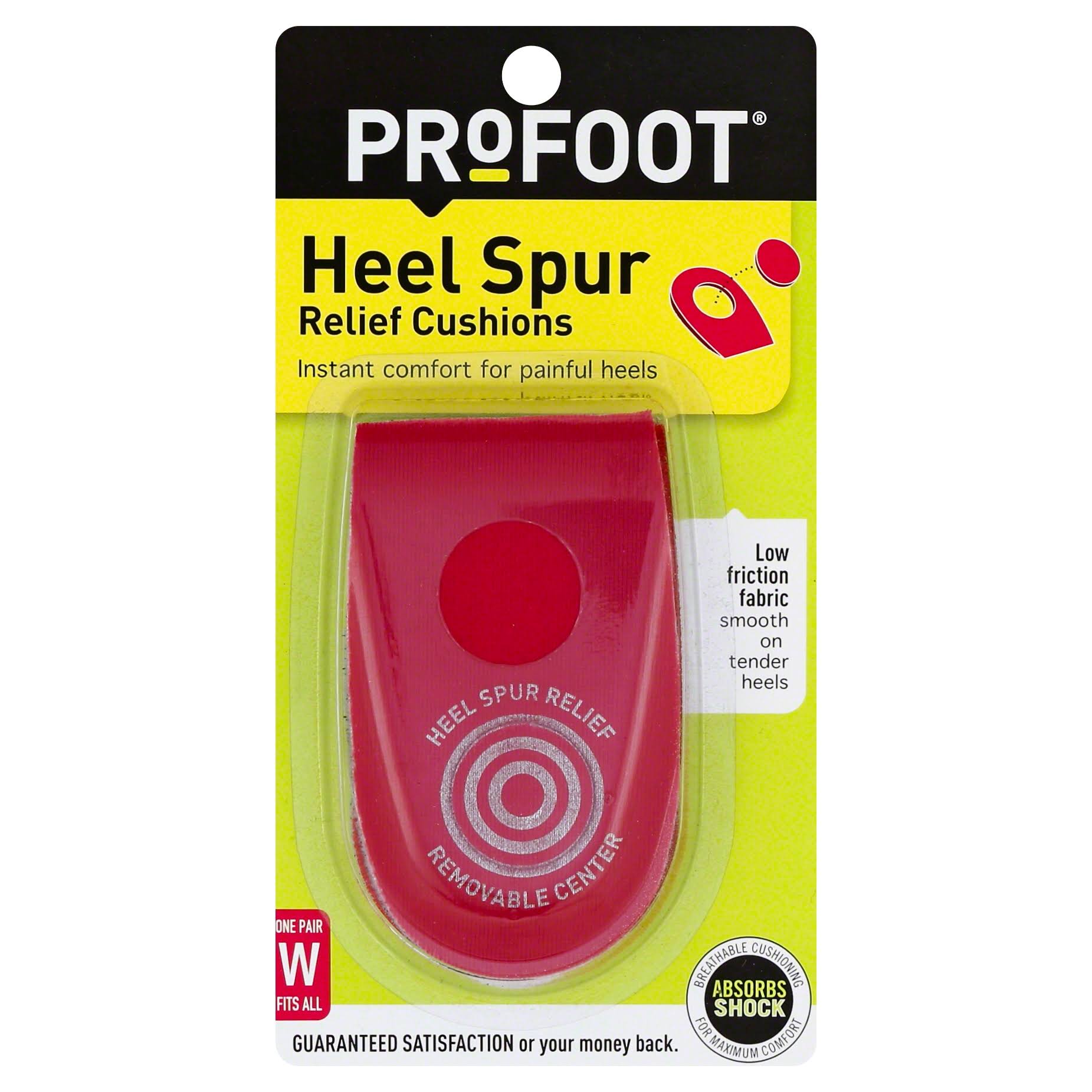 ProFoot Women's Heel Spur Relief Cushions - x2