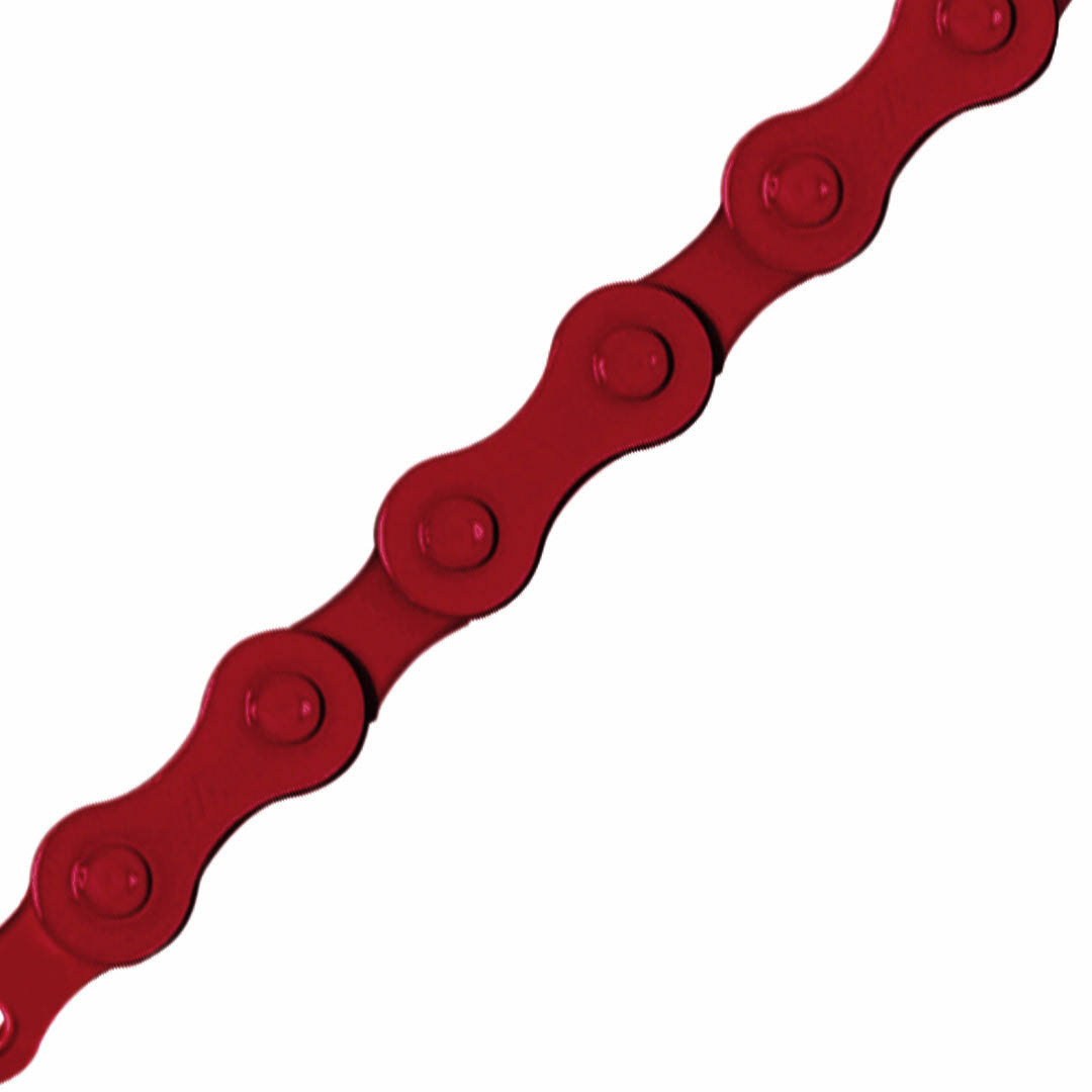 KMC Single Speed Chain 1/2x1/8 Red Sparkle 112L BMX Track Fixed Gear