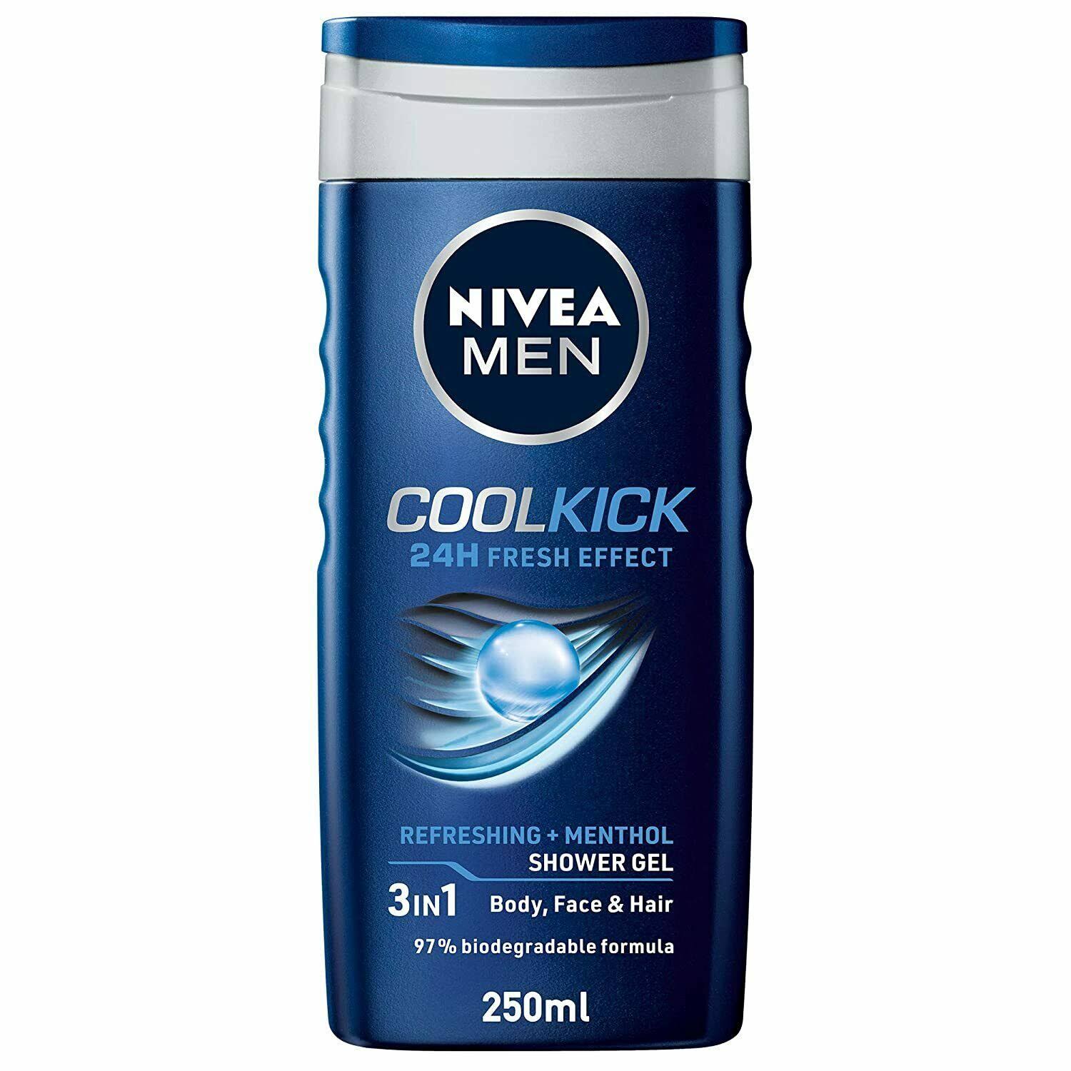 Nivea Men Cool Kick Shower Gel - 250ml