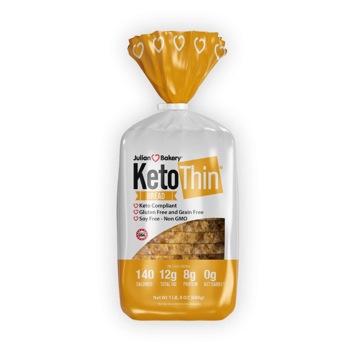 Julian Bakery Keto Thin Bread | 100% Keto | Gluten-Free | Grain-Free |