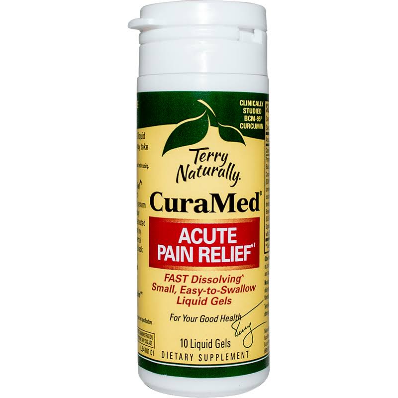 Terry Naturally CuraMed Acute Pain Relief Travel Size Size: 10 Softgels