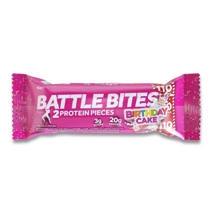 Battle Bites Protein Bar Birthday Cake