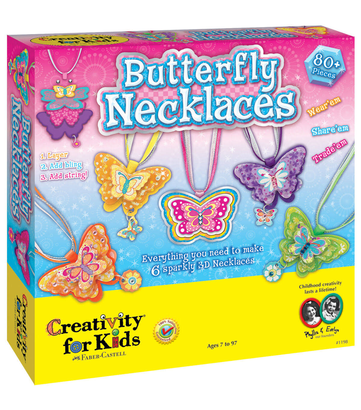 Creativity For Kids Butterfly Necklaces Kit