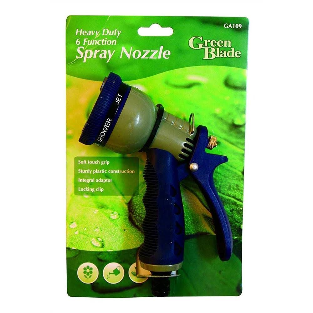 Green Blade Plastic Heavy Duty 6-Function Spray Nozzle Gun