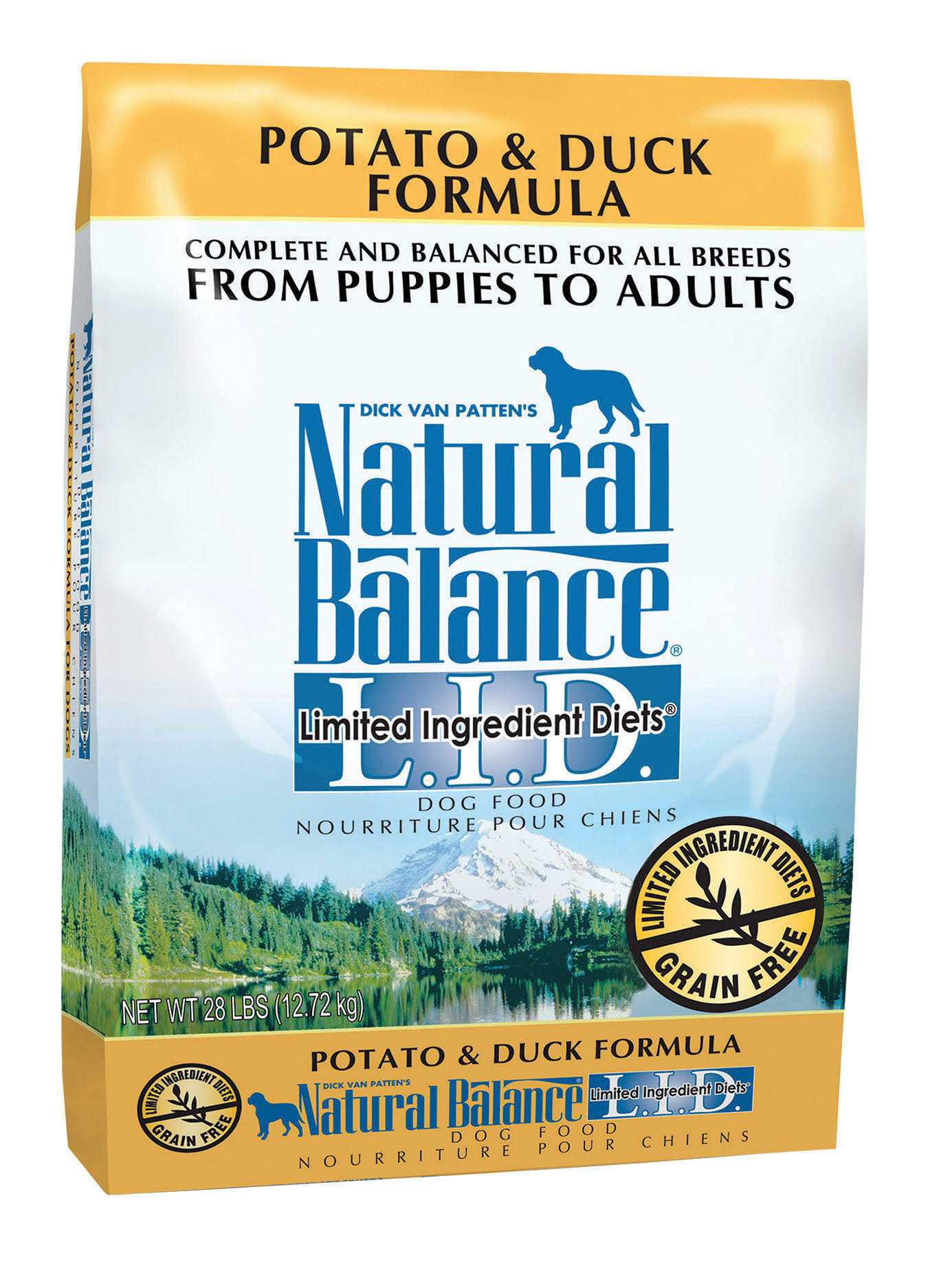Natural Balance Limited Ingredient Diets Dog Food, Grain Free, Duck & Potato Formula - 24 lb