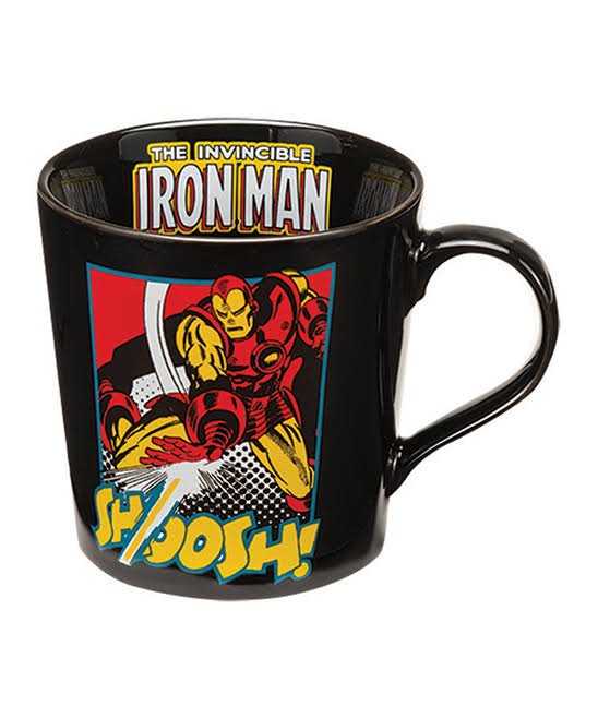 Vandor 26266 Marvel Iron Man Ceramic Mug - Black