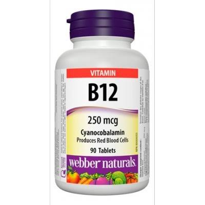 Webber Naturals Vitamin B12 Supplement - 2500mcg, 60ct