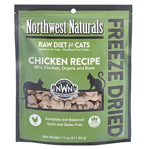 Northwest Naturals Freeze Dried Diet for Cats Grain-Free, Gluten-Free Pet Food, Cat Training Treats 1-4 OZ.