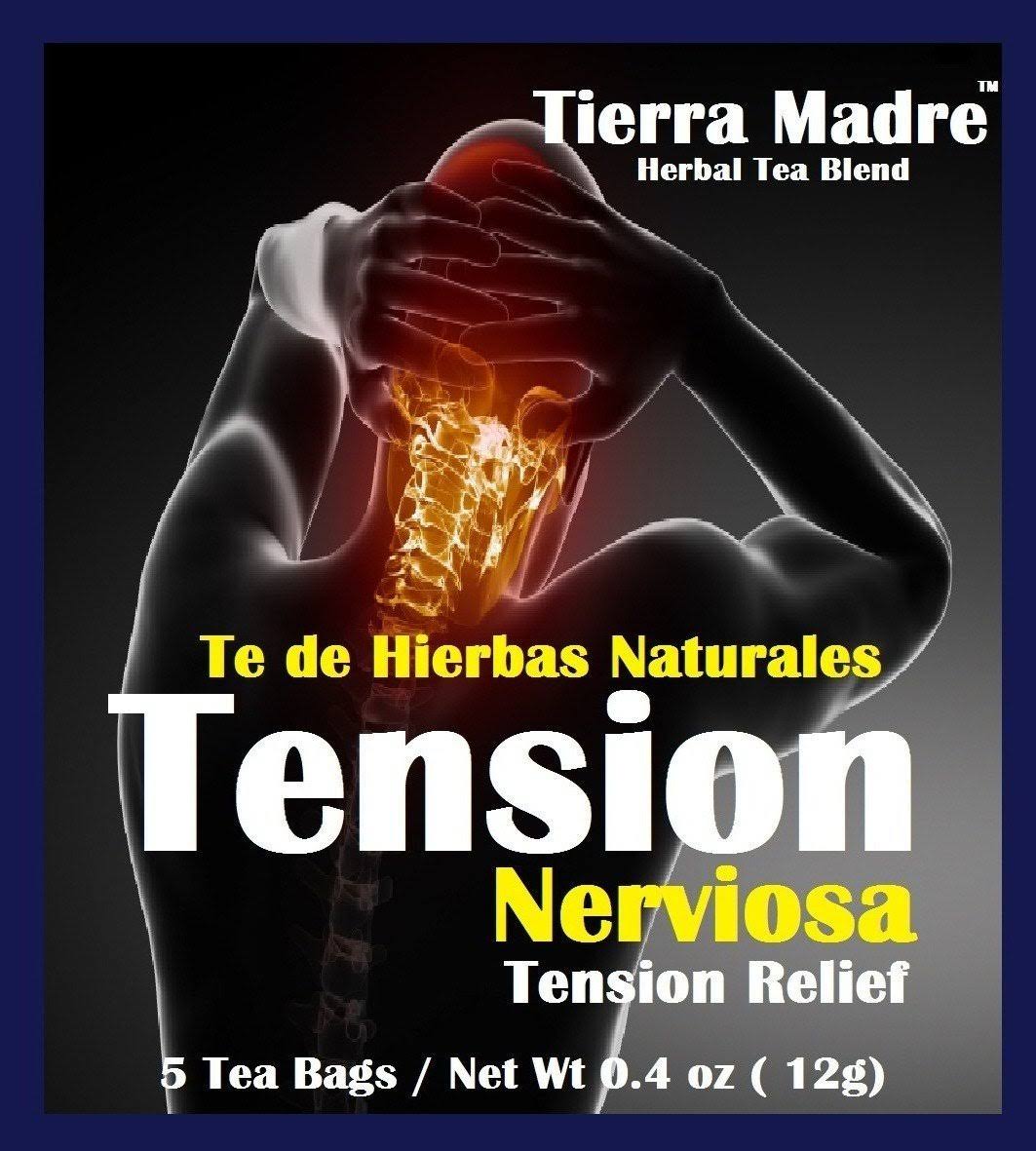 Tierra Madre Tension Tea Tradiconal Herbal Support - 10 Pack of 5 tea