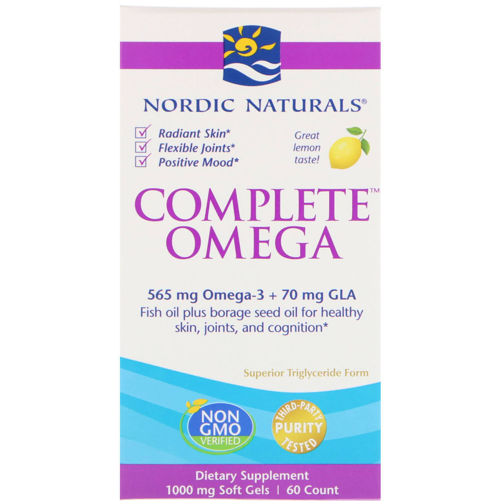 Nordic Naturals Complete Omega Dietary Supplement, Softgels - 60 count