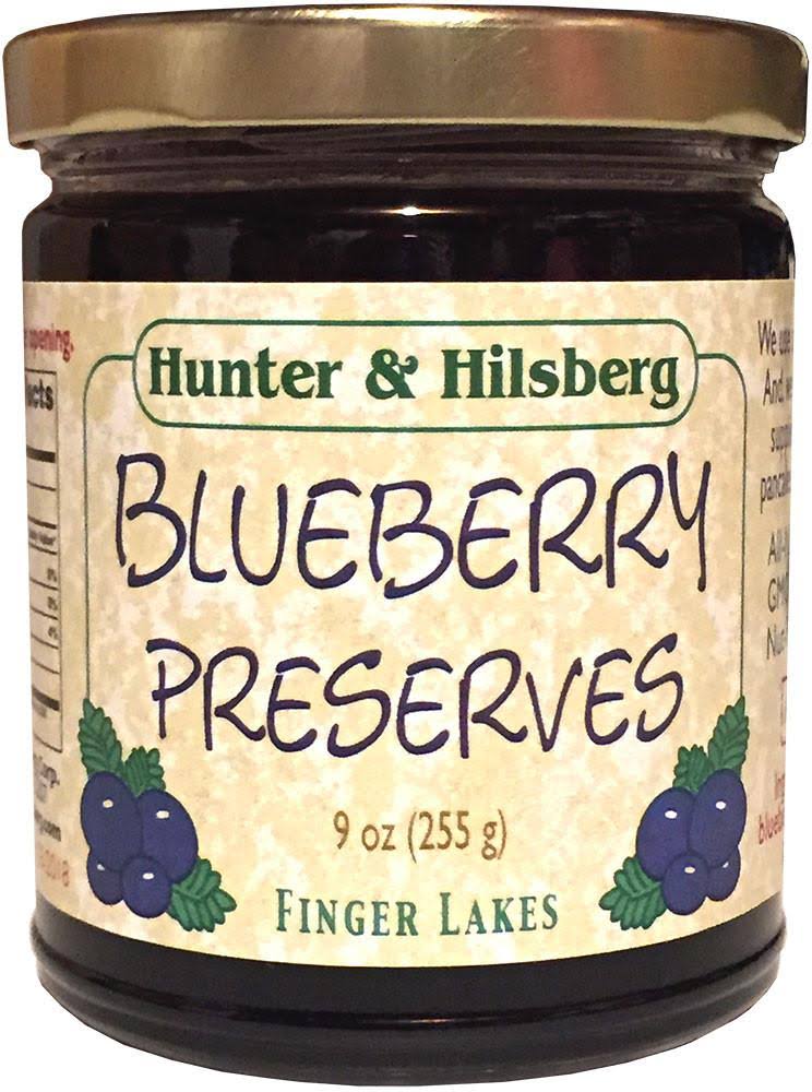 Hunter & Hilsberg Preserves, Blueberry - 9 oz