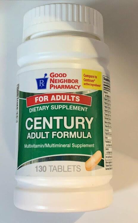 Good Neighbor Pharmacy Century Adult Formula, 130 Tablets
