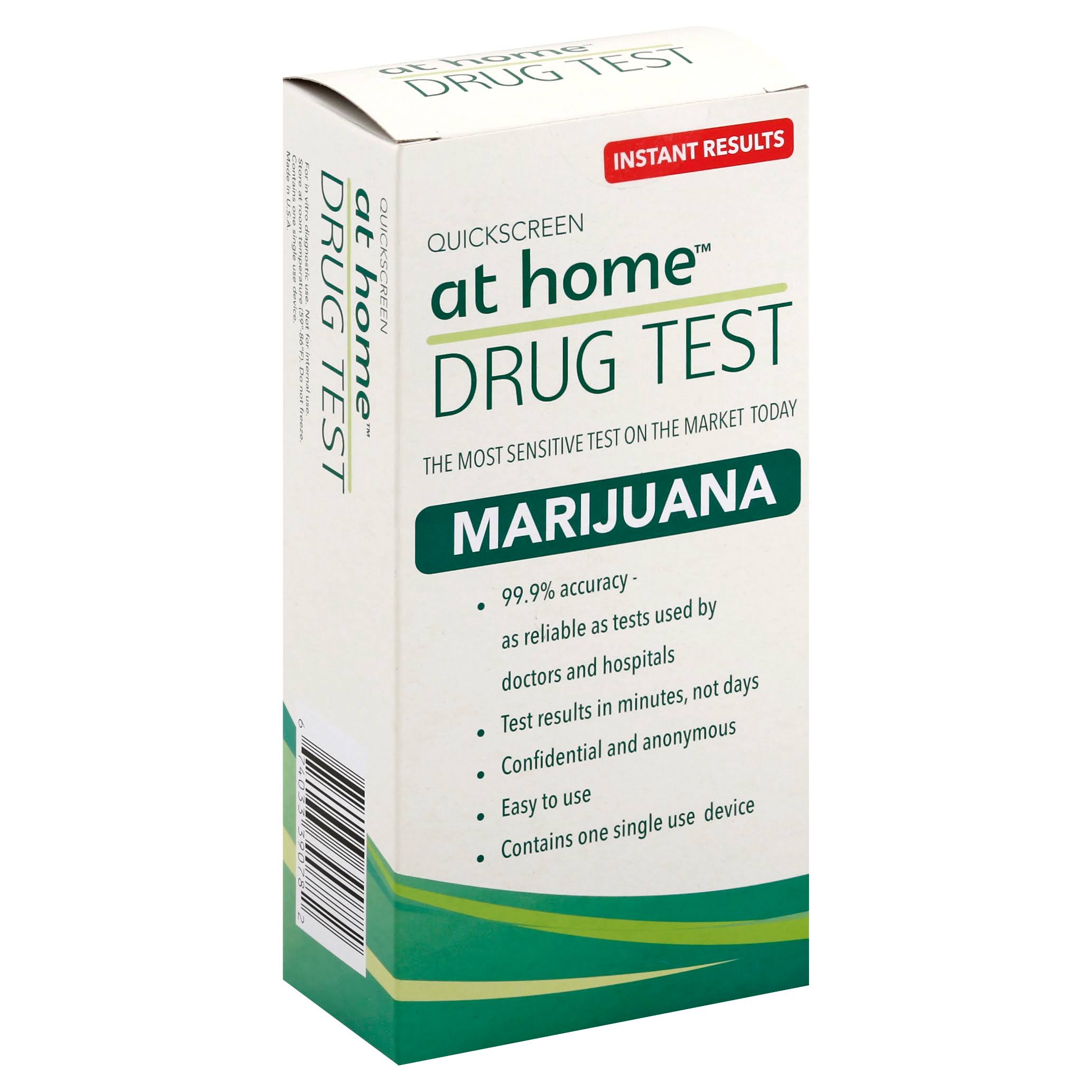At Home Quickscreen Drug Test, Marijuana, Instant Results