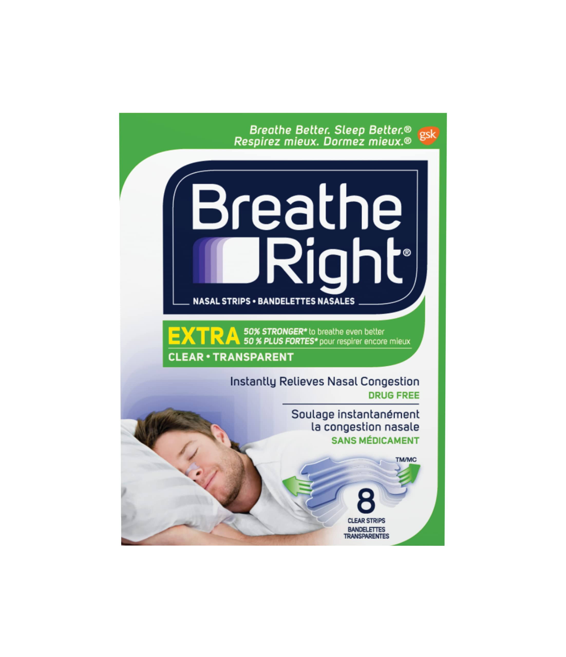 Breathe Right Extra Clear Nasal Strips