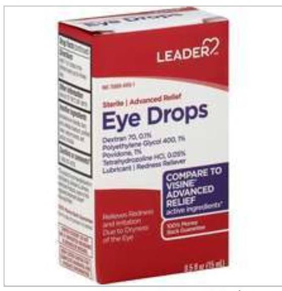 Leader Eye Drops, Advanced Relief - 0.5 fl oz