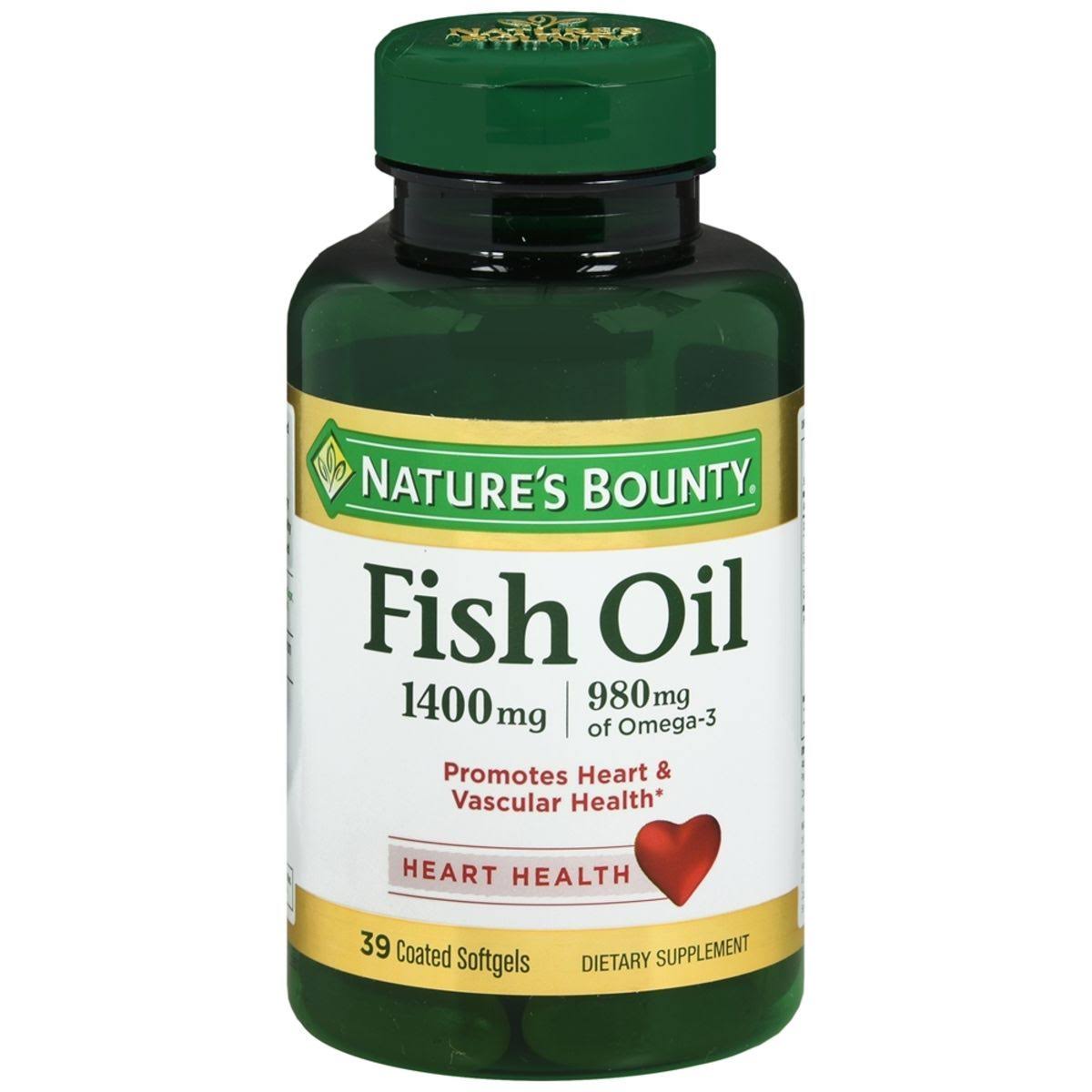 Nature's Bounty Fish Oil Supplement - 1400mg, 39 Caps