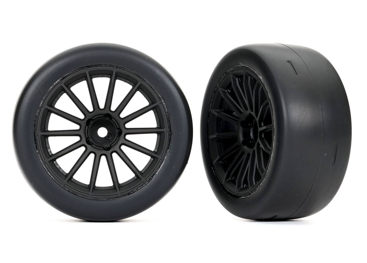 Traxxas 9375 - Multi-spoke Black Wheels / 2.0" Ultra-Wide Tires