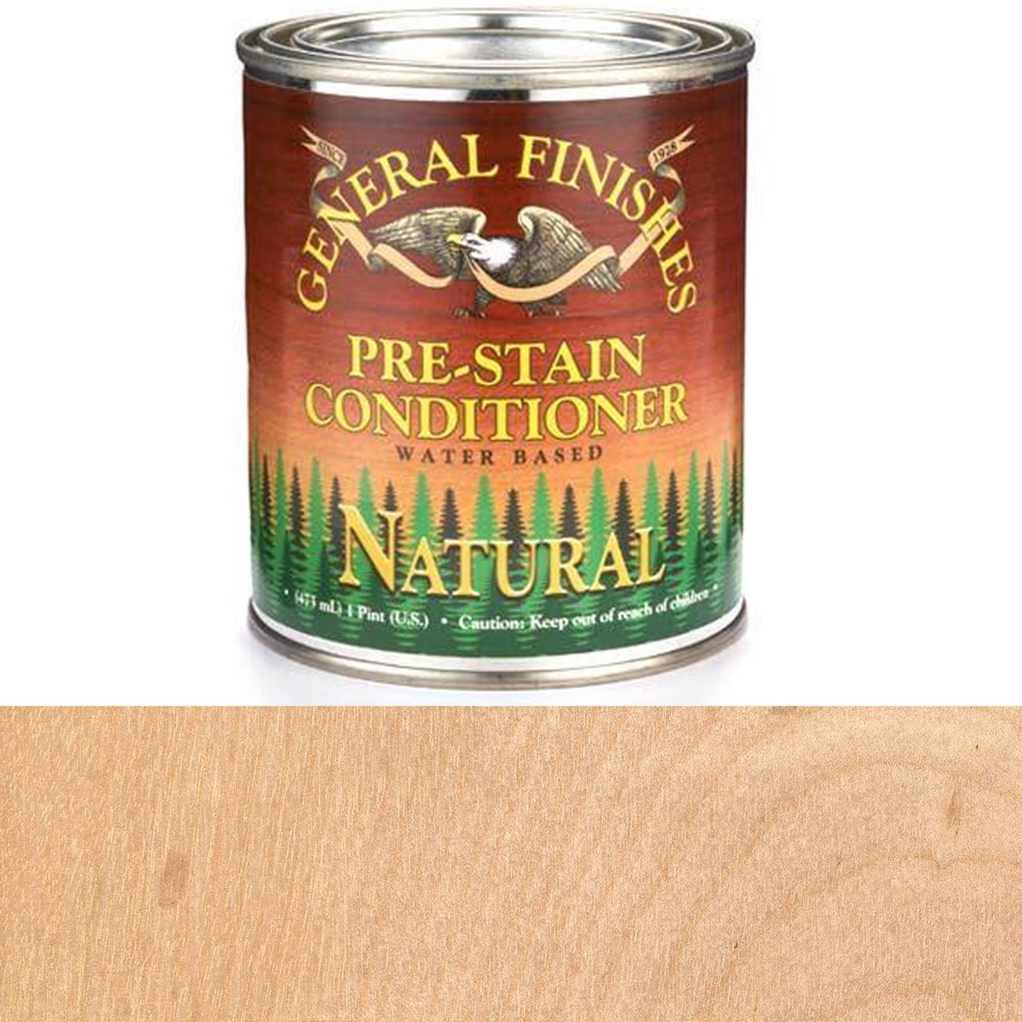 General Finishes Water Based Wood Natural Stain - 1 Pint