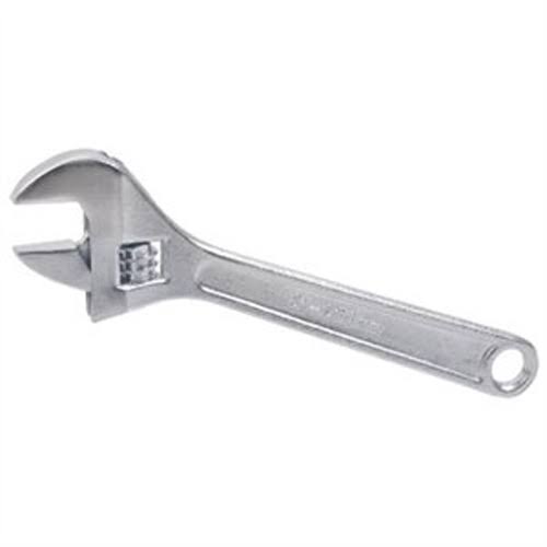 Apex Tool Group Adjustable Wrench - Chrome-Plated, 8"