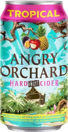 Angry Orchard Hard Fruit Cider, Tropical - 6 pack, 12 fl oz cans