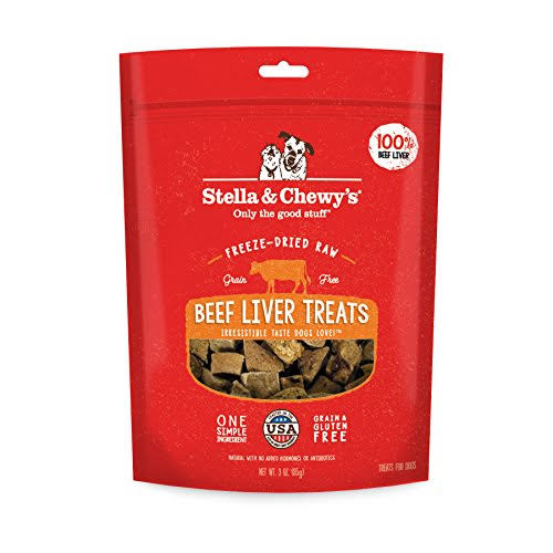 Stella & Chewy's Freeze-Dried Raw Beef Liver Treats, 3 oz Bag