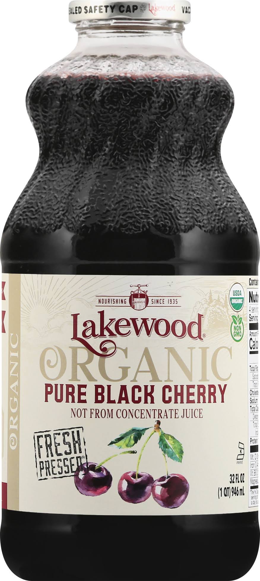 Lakewood Organic Pure Black Cherry Juice - 947ml