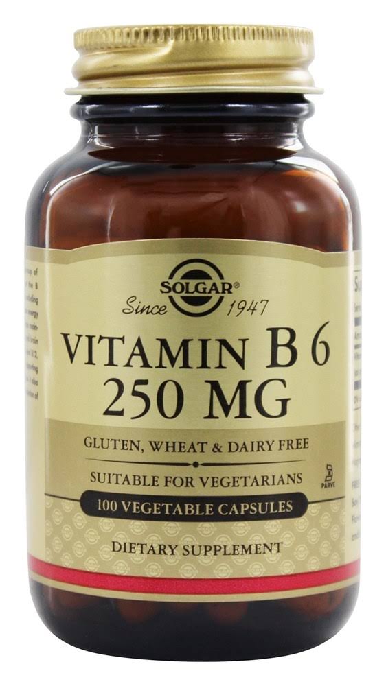 Solgar Vitamin B6 250mg Dietary Supplement - 100 Capsules