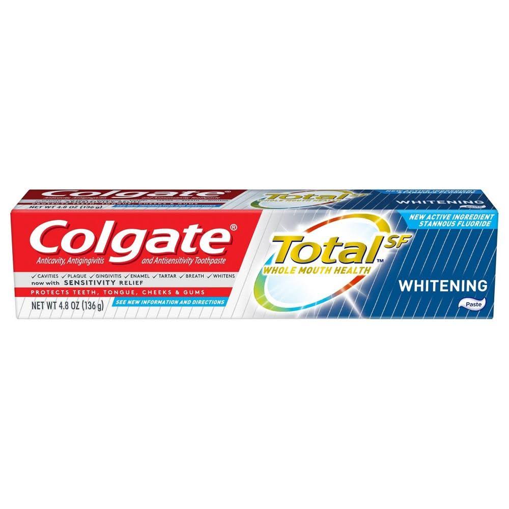 Colgate total whitening toothpaste, 4.8 ounce