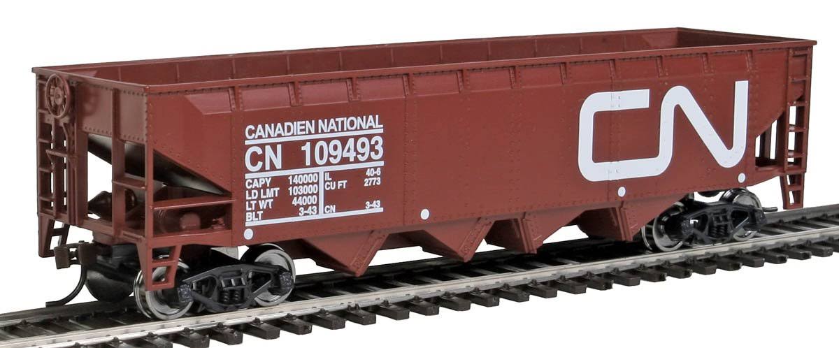 Walthers Offset Hopper Ready to Run Canadian National Model Kit - Brown