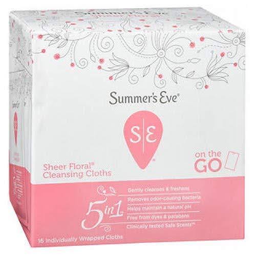Summer's Eve Cleansing Cloths - Sheer Floral, 32 Cloths