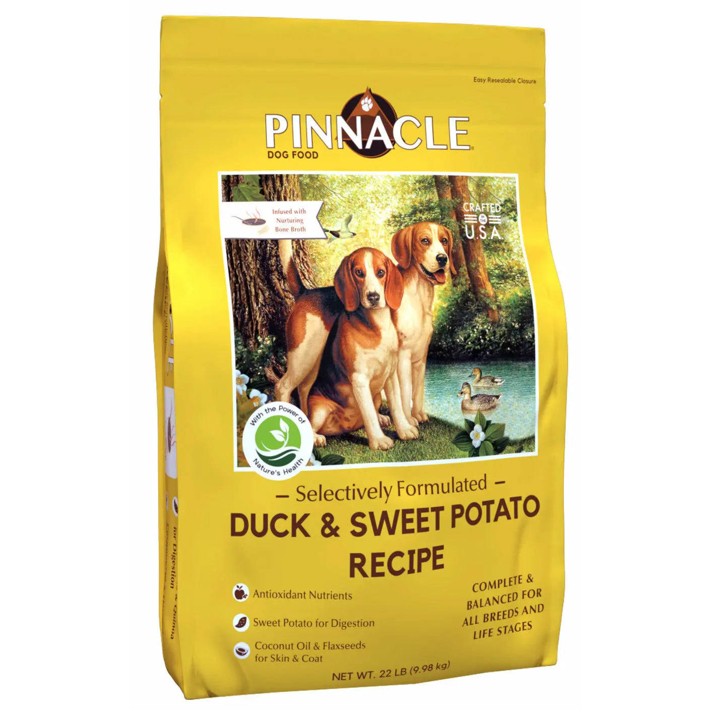 Pinnacle Duck & Sweet Potato Dry Dog Food, 22-lb Bag