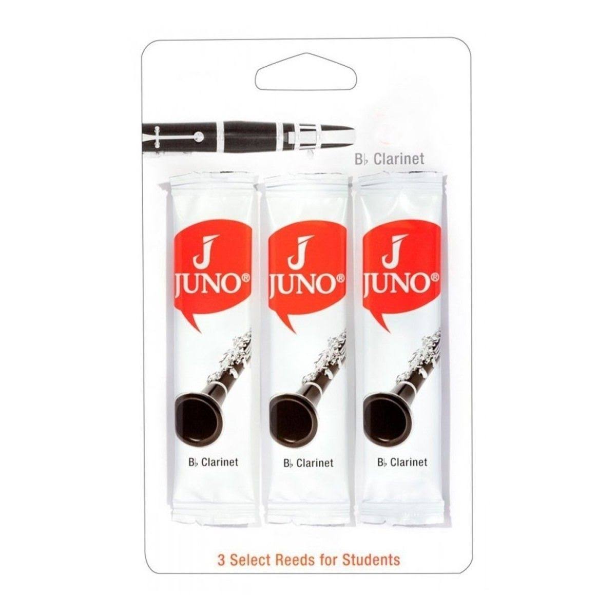 Juno Student BB Clarinet Reeds - Strength 2.5, 3 Pack