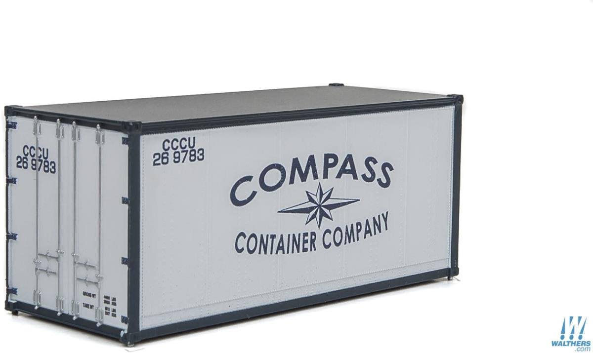 Walthers Scenemaster - 20' Smooth Side Container Compass Container Company