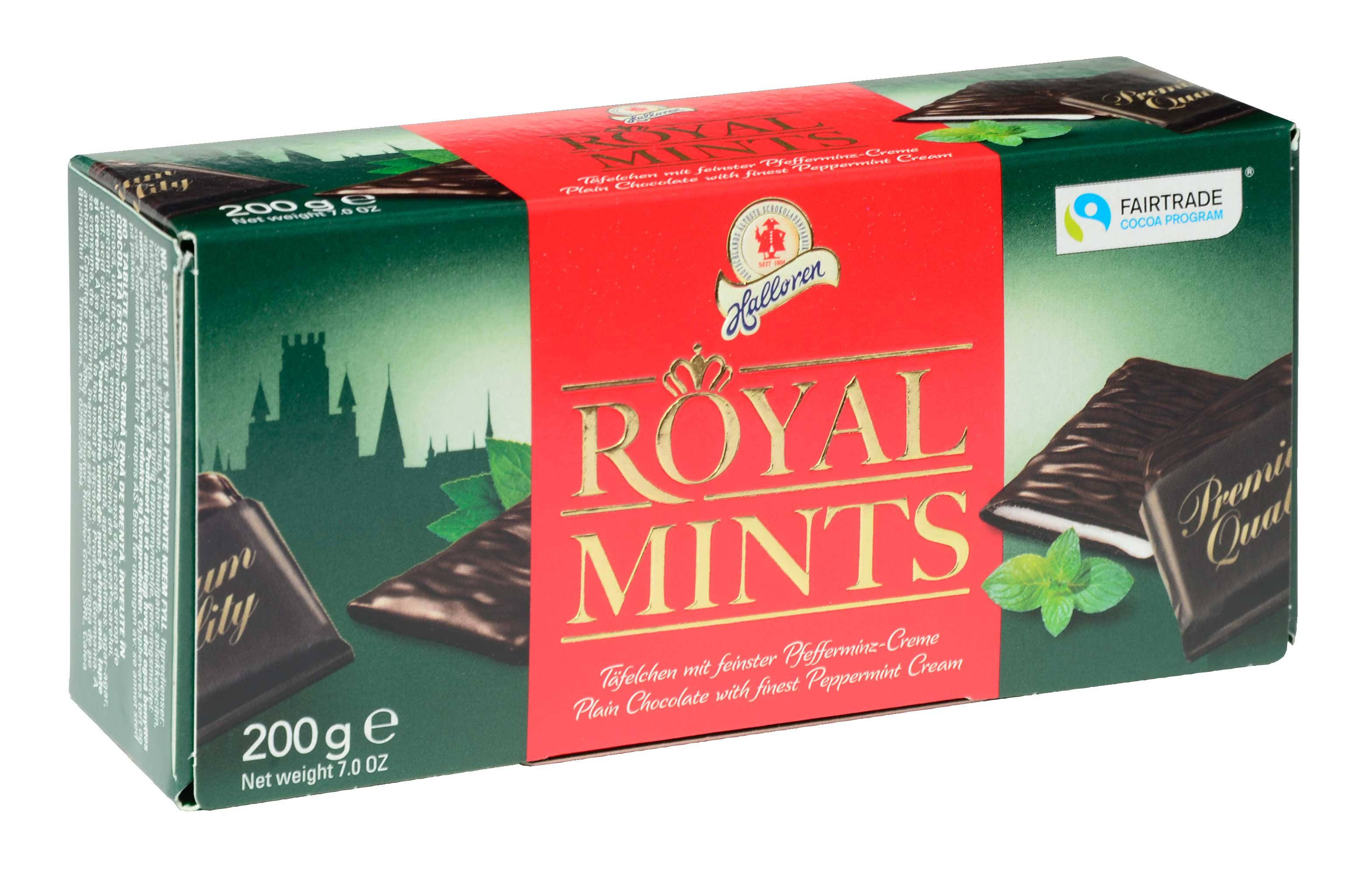 Royal Mints Plain Chocolate with Finest Peppermint Cream - 7 oz