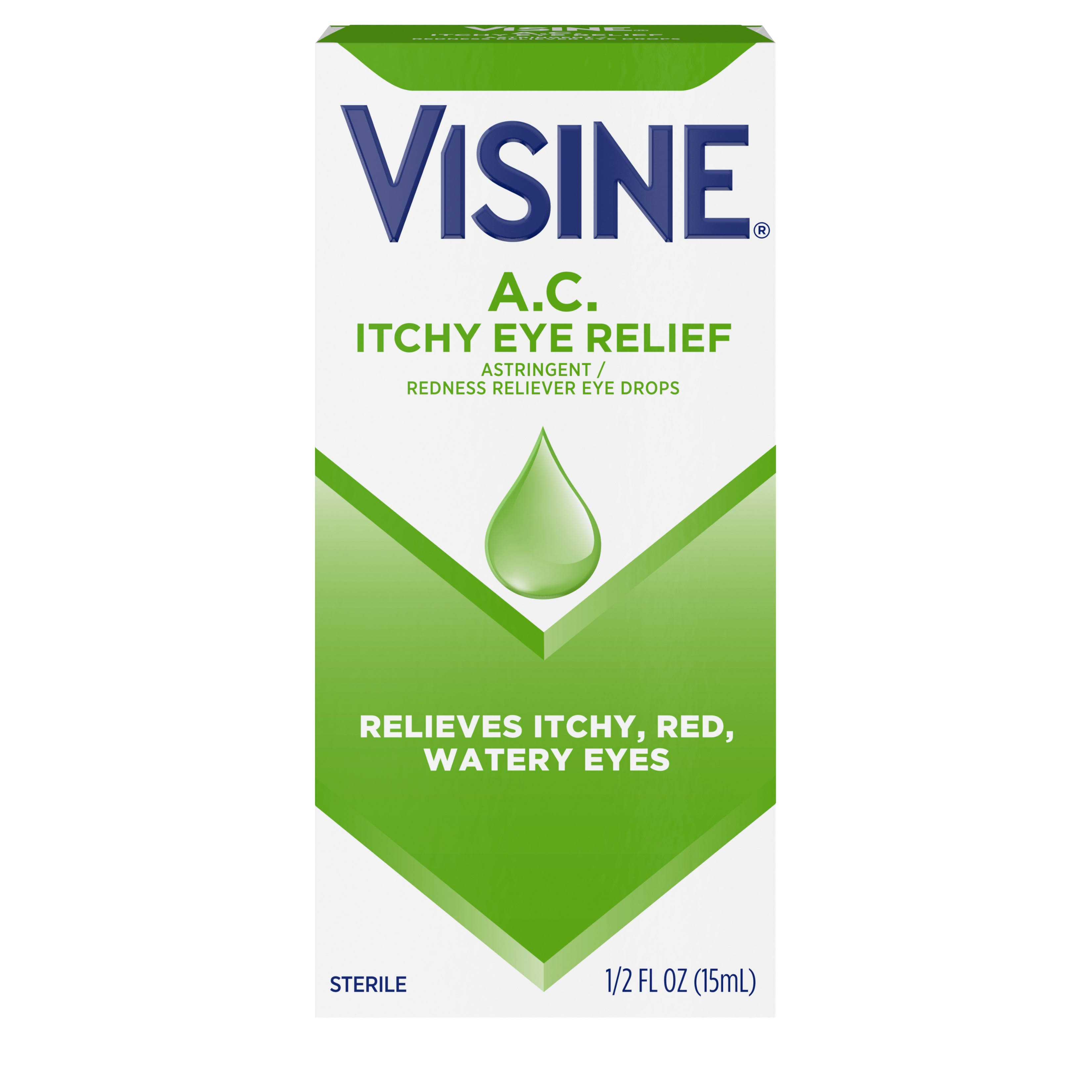 Visine Sterile A.C. Astringent Redness Reliever Eye Drops - 0.5oz