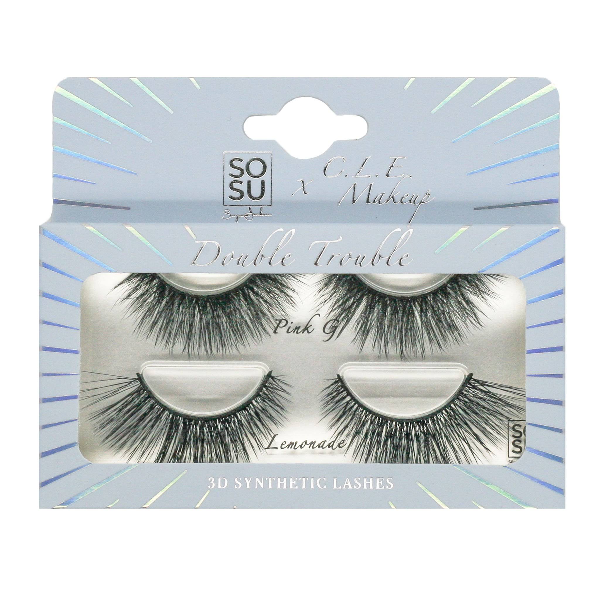 SOSU Cosmetics Cle Double Trouble 2 Pack Lashes 13.5g