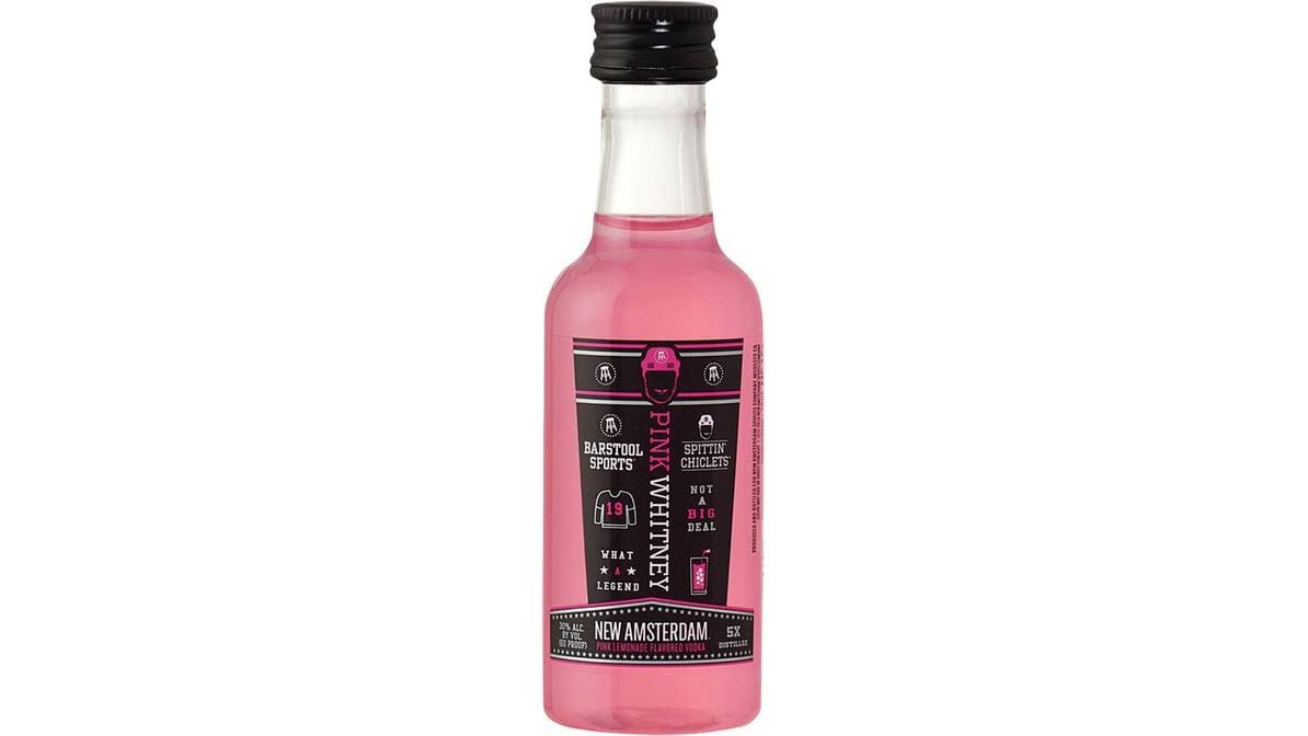New Amsterdam Pink Whitney Vodka, Pink Lemonade Flavored - 50 ml