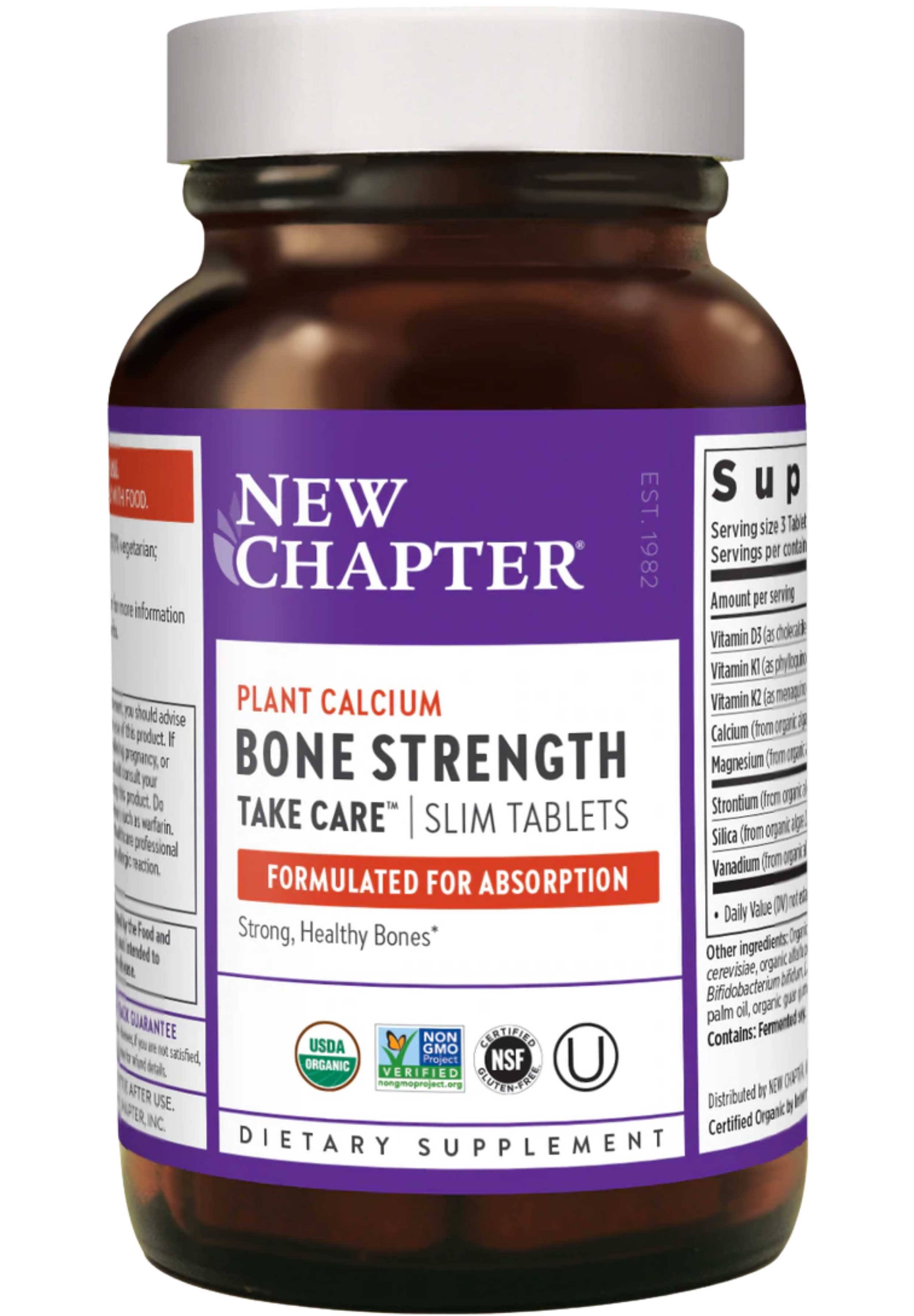 New Chapter Bone Strength Take Care Calcium - 30 Tablets