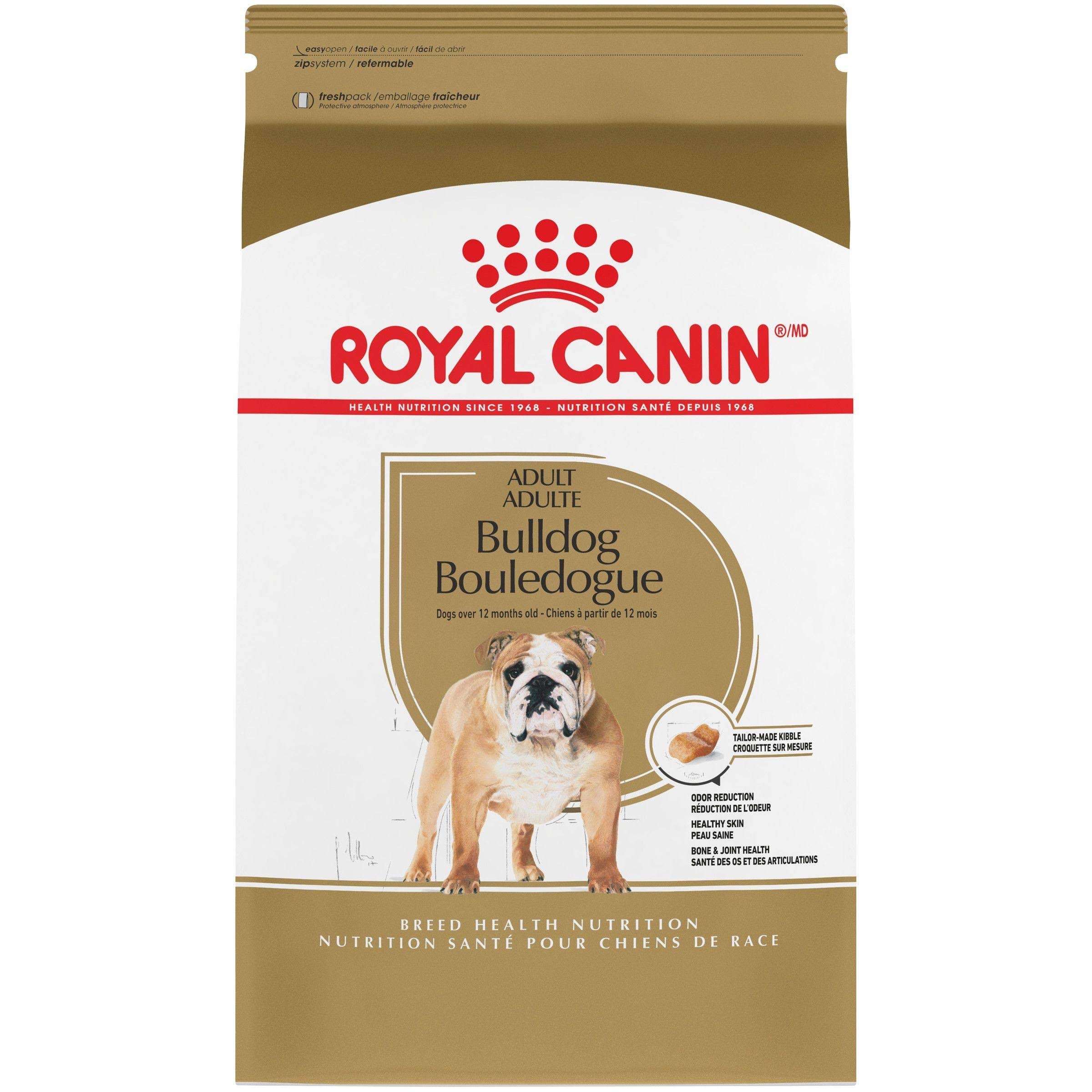 Royal Canin Dry Dog Food - Medium Bulldog 24 Formula, 30lbs