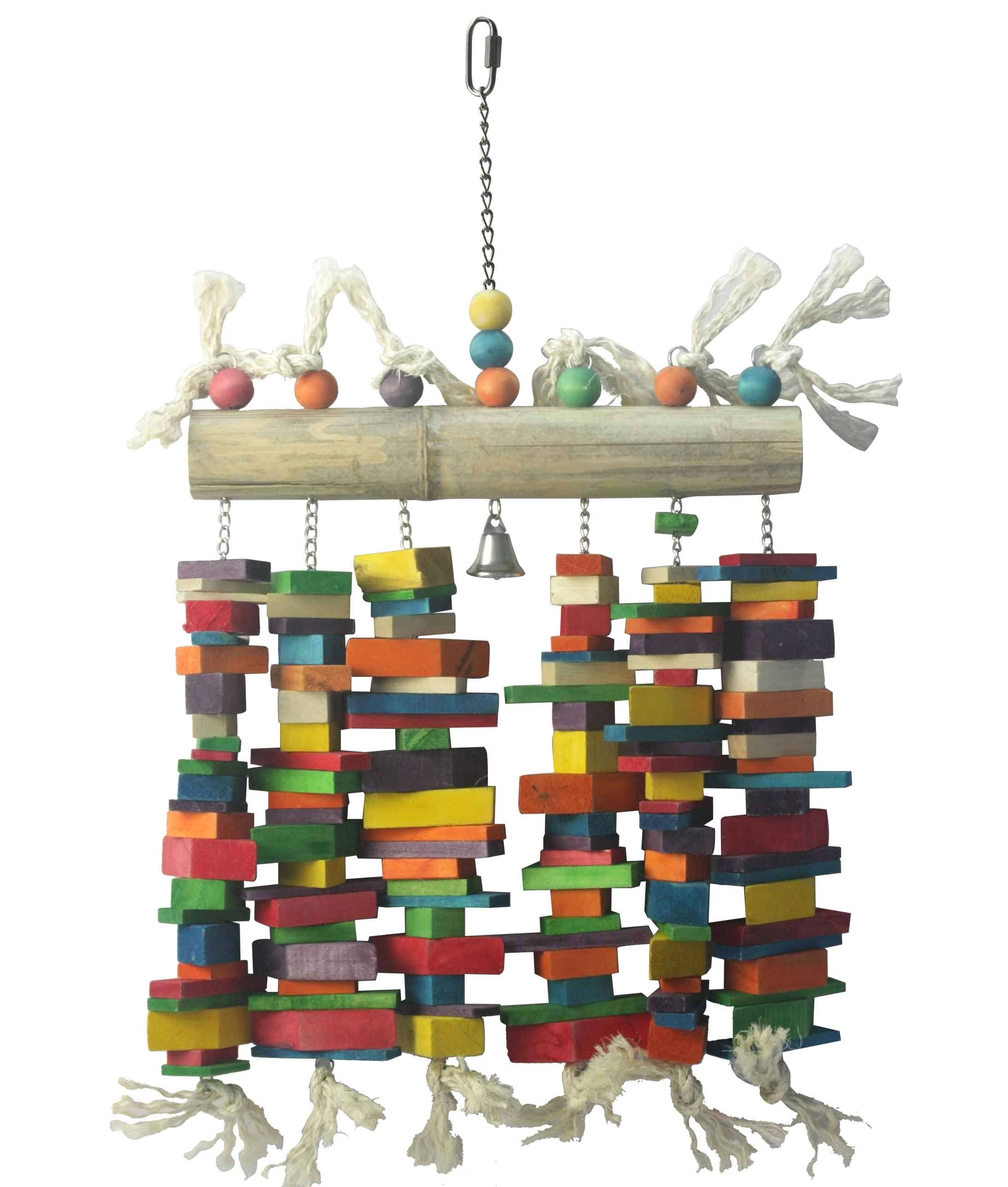 A&E Cage Hb01439 Bamboo Block Cluster Bird Toy