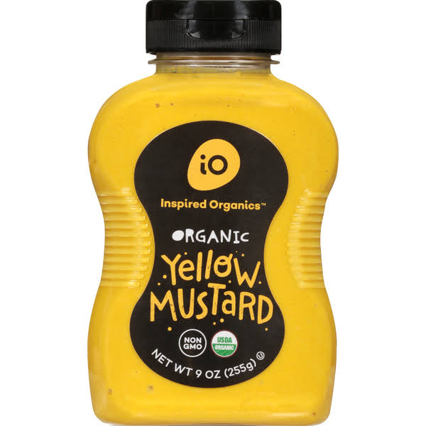 Inspired Organics Yellow Mustard, Organic - 9 oz
