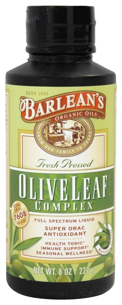 Barlean’s Organic Oils Olive Leaf Complex Immune Support Liquid - 8oz