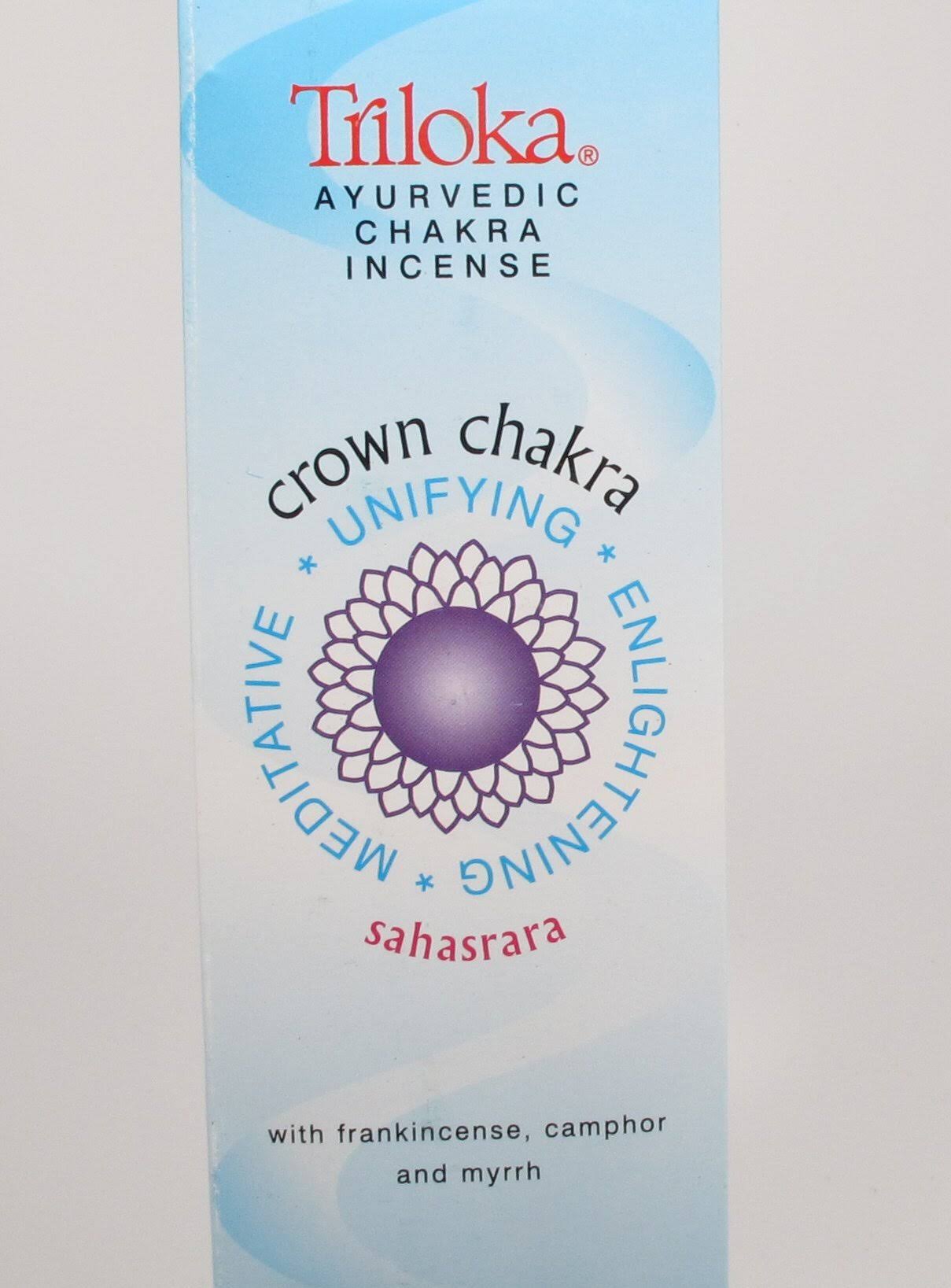 Triloka Ayurvedic Chakra Incense Crown Chakra Sahasrara 10 Stick(s)