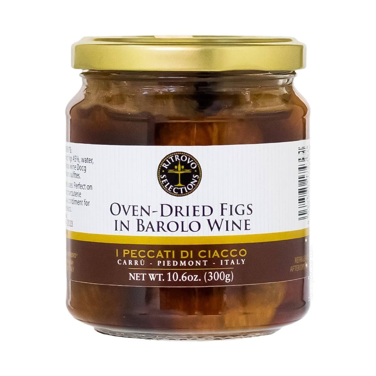 Ritrovo Oven-Dried Figs in Barolo Wine Italy 10.6oz