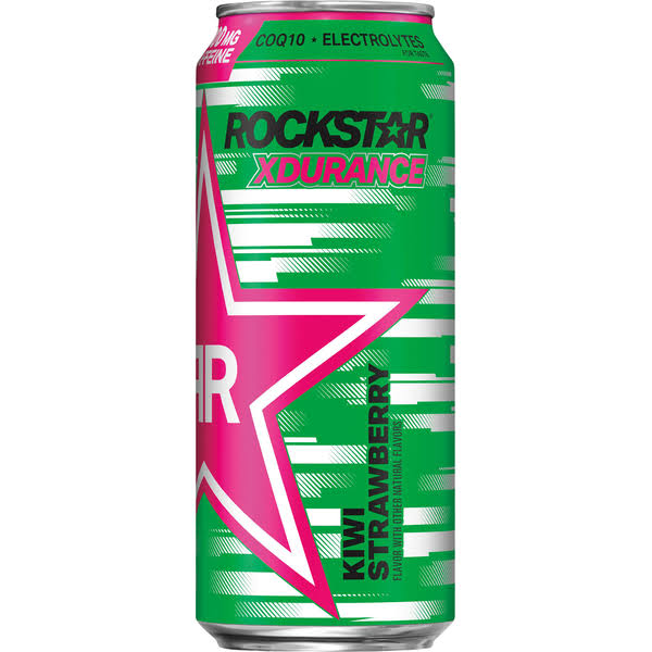 Rockstar Xdurance Energy Drink, Sugar Free, Kiwi Strawberry - 16 fl oz