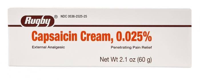 Rugby Capsaicin Cream 0.025% Arthritis Pain Relief