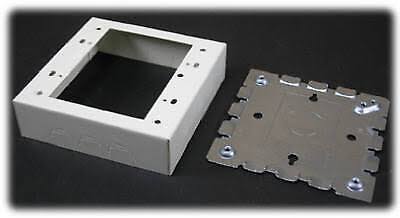 Wiremold Company B-32 Metal Switch Box - Ivory, 2 Gang